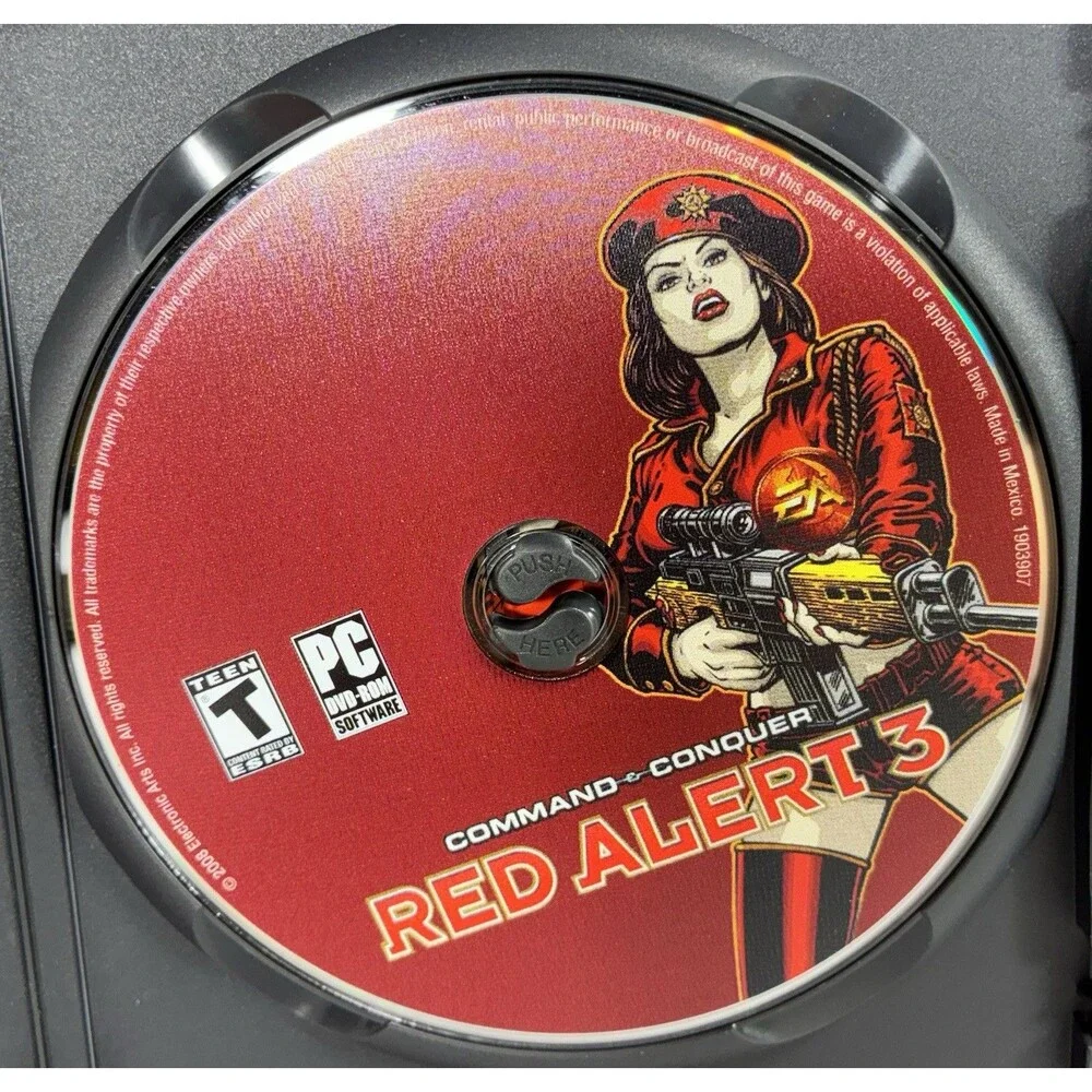Command & Conquer: Red Alert 3 PC DVD ROM Complete with Manual and Poster Tested